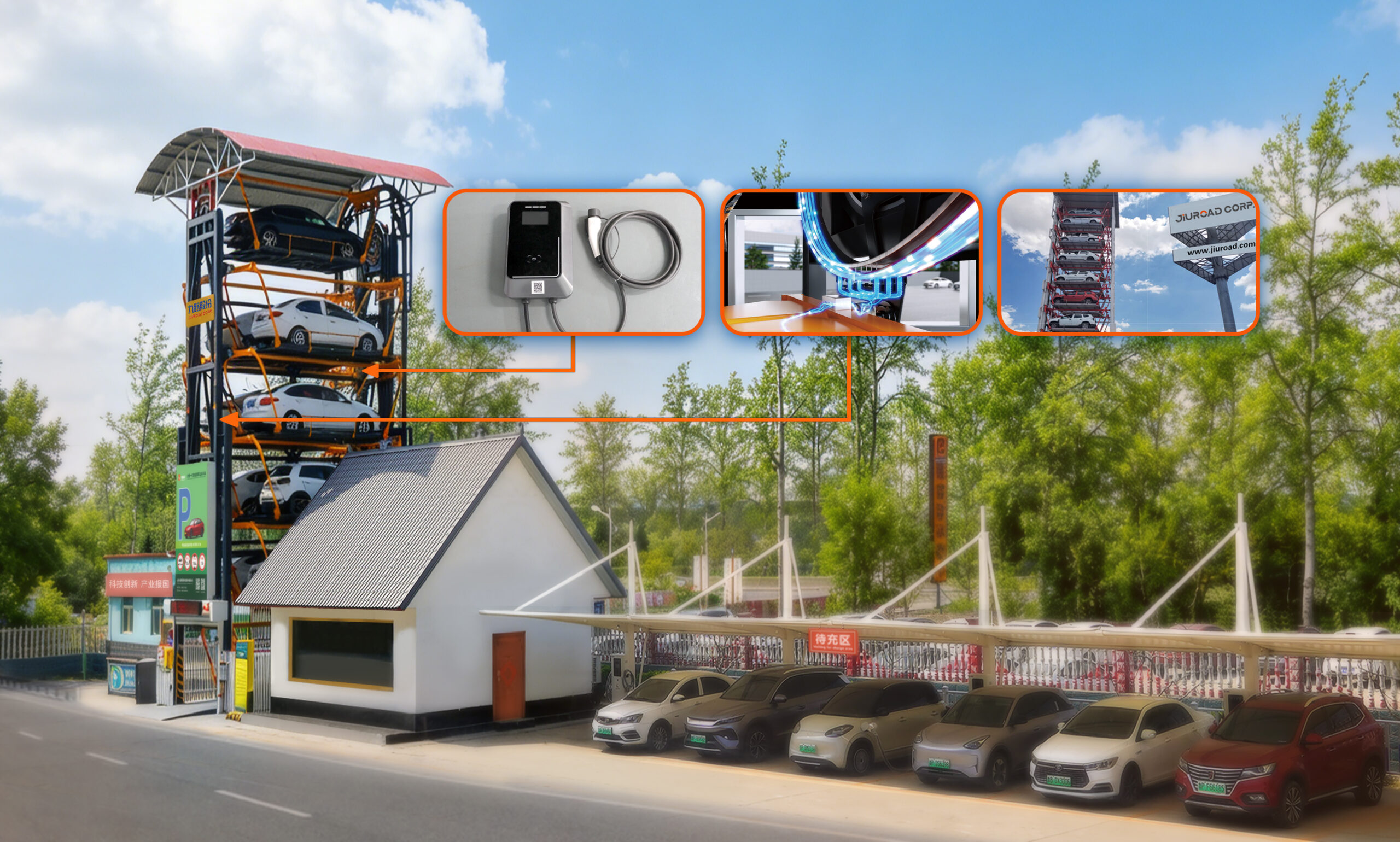 Automatic Rotary AC Charging & Parking System
