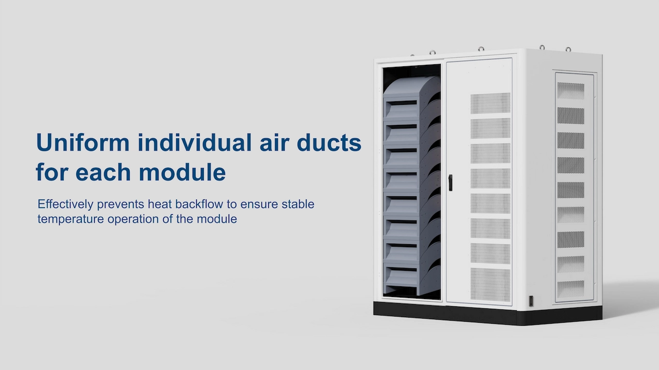 uniform air duct of evb liquid cooling split dc ev charger